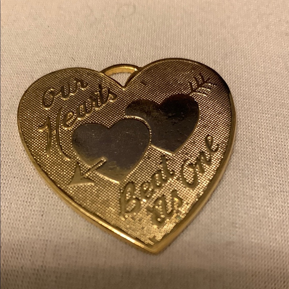 Gold Heart-Shaped Pendant